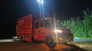 Gemeinschaftsübung im Rahmen der Brandschutzwoche in Rhanwalting