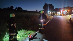 Gemeinschaftsübung im Rahmen der Brandschutzwoche in Rhanwalting