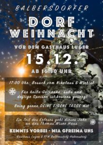 Balbersdorfer Dorfweihnacht 2023