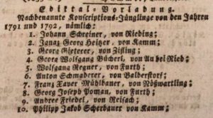 1812: Ediktal-Vorladung für Konskriptionspflichtigen Anton Schmaderer „von Balberstorf“