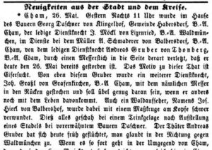 Mai 1872: Tödliche Messerstecherei beim Hebebier auf dem Klinglhof