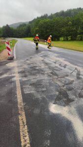Einsatz Ölspur bei Klinglmühle