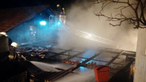 Scheunenbrand Obernried am 23.01.2015