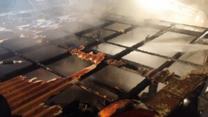 Scheunenbrand Obernried am 23.01.2015