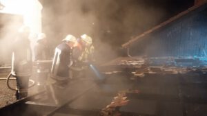 Scheunenbrand Obernried am 23.01.2015