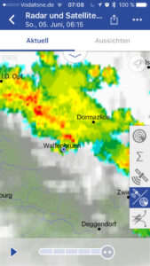 Unwetter am 5. Juni 2016