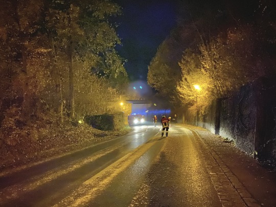 Maisspur in der Kurve