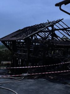 Vollbrand einer Scheune in Kolmberg