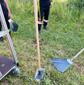 Übung mit dem Waldbrandsatz
