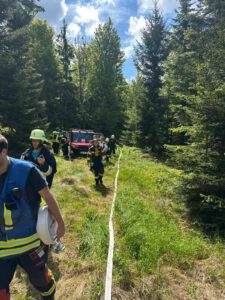 Großübung „Waldbrand Flammendes Steindl“ 2025