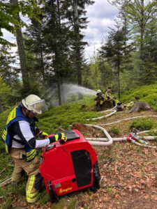 Großübung „Waldbrand Flammendes Steindl“ 2025