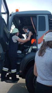 Übung Verkehrsunfall mit LKW