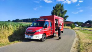 Übung Verkehrsunfall mit LKW