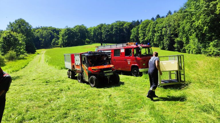 Einsatz Waldbrand zwischen Klinglmühle und Obernried
