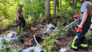 Einsatz Waldbrand zwischen Klinglmühle und Obernried